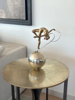 Eleanor Cardozo, Ribbon on World, 2011, Bronze
