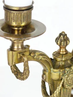 Elektrische Kerzenhalter aus Messing, 2er Set