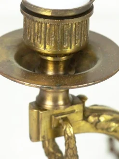 Elektrische Kerzenhalter aus Messing, 2er Set