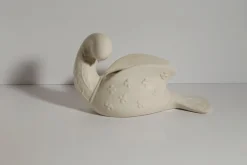Elfenbeinfarbene Beswick Dove Vase aus Keramik, 1950er