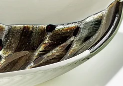 Elfenbeinfarbene Pope Teller aus Muranoglas von Stefano Birello für VeVe, 2019, 3er Set
