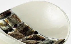 Elfenbeinfarbene Pope Teller aus Muranoglas von Stefano Birello für VeVe, 2019, 3er Set