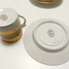 Elf Kaffeetassen aus Porzellan & Reingold von Hutschenreuther, Deutschland, 1960er, 22 Set