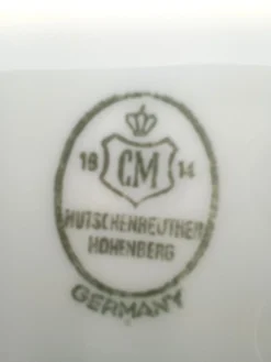 Elf Kaffeetassen aus Porzellan & Reingold von Hutschenreuther, Deutschland, 1960er, 22 Set