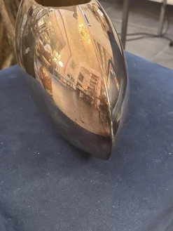 Elliptische Vintage Vase von Lino Sabattini, 1970er