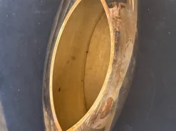 Elliptische Vintage Vase von Lino Sabattini, 1970er