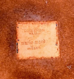 Emaillierter Teller aus Kupfer & Silber von M. Mare For Broggi