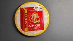 Emailliertes Schild für St Michel Cigarettes, 1953