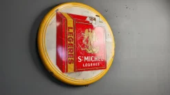 Emailliertes Schild für St Michel Cigarettes, 1953