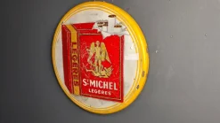 Emailliertes Schild für St Michel Cigarettes, 1953
