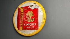 Emailliertes Schild für St Michel Cigarettes, 1953