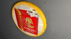 Emailliertes Schild für St Michel Cigarettes, 1953