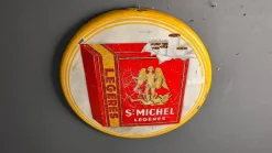Emailliertes Schild für St Michel Cigarettes, 1953