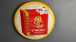 Emailliertes Schild für St Michel Cigarettes, 1953