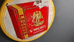 Emailliertes Schild für St Michel Cigarettes, 1953