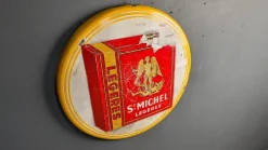 Emailliertes Schild für St Michel Cigarettes, 1953