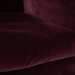 Embrace Sessel aus Stoff, Chrom, Velours und Samt in Lila, Violett und Aubergine mit Funktion von Brühl