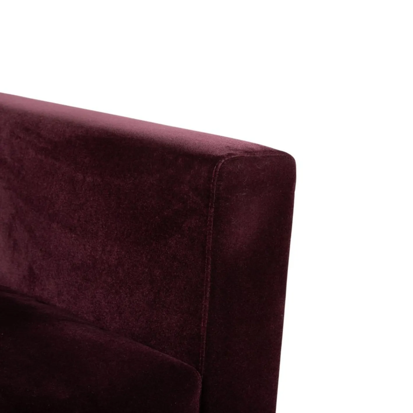 Embrace Sessel aus Stoff, Chrom, Velours und Samt in Lila, Violett und Aubergine mit Funktion von Brühl