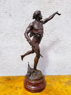 Emile Picault, Victoria, Bronzeskulptur, Ende 19. Jh.