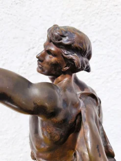 Emile Picault, Victoria, Bronzeskulptur, Ende 19. Jh.