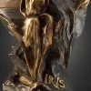 Emmanuel Villanis, Iris, 1890er, Bronze auf Marmorsockel