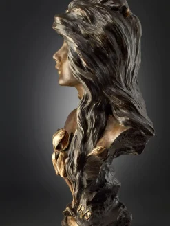 Emmanuel Villanis, Iris, 1890er, Bronze auf Marmorsockel
