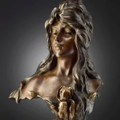 Emmanuel Villanis, Iris, 1890er, Bronze auf Marmorsockel