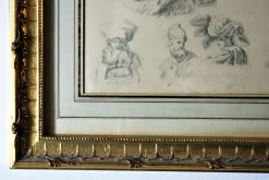 Empire Artist, Vorbereitende Zeichnung, 19. Jh., Bleistift auf Papier