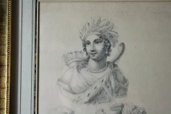 Empire Artist, Vorbereitende Zeichnung, 19. Jh., Bleistift auf Papier