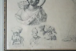 Empire Artist, Vorbereitende Zeichnung, 19. Jh., Bleistift auf Papier