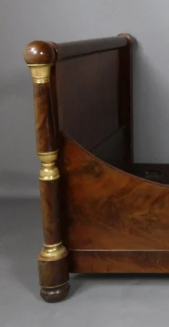 Empire Bett aus Mahagoni, 1800er