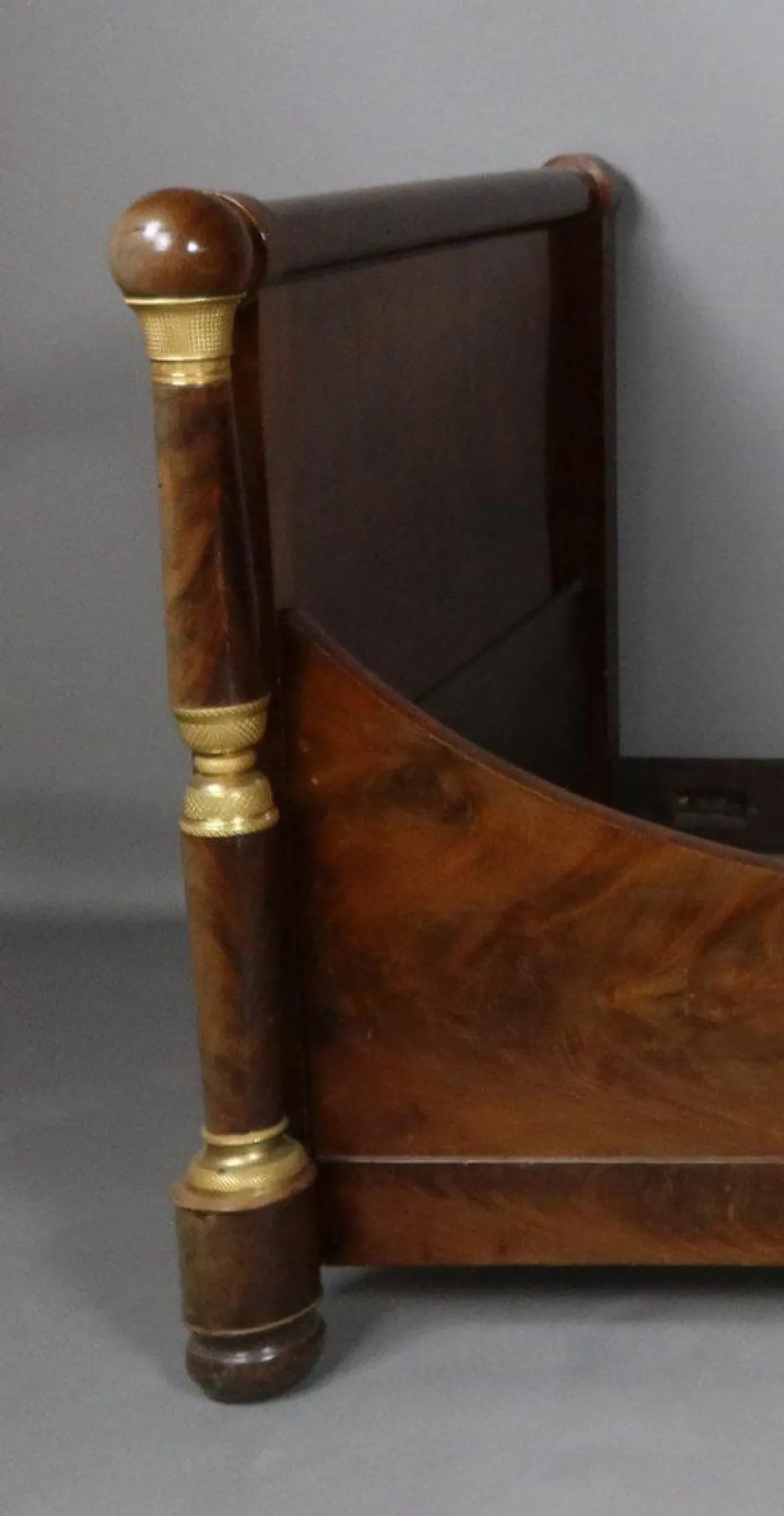 Empire Bett aus Mahagoni, 1800er