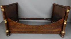 Empire Bett aus Mahagoni, 1800er