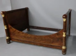 Empire Bett aus Mahagoni, 1800er