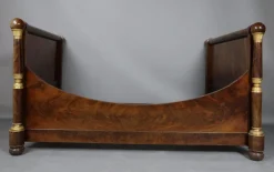 Empire Bett aus Mahagoni, 1800er