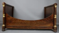 Empire Bett aus Mahagoni, 1800er