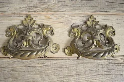 Empire Griffe aus Bronze, 1840er, 2 . Set