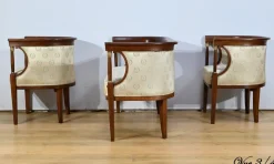 Empire Wohnzimmer Set aus gebeizter Buche, frühes 20. Jh. von J&J Kohn, 1890er, 3er Set