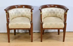 Empire Wohnzimmer Set aus gebeizter Buche, frühes 20. Jh. von J&J Kohn, 1890er, 3er Set