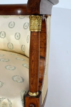 Empire Wohnzimmer Set aus gebeizter Buche, frühes 20. Jh. von J&J Kohn, 1890er, 3er Set