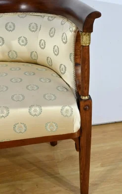 Empire Wohnzimmer Set aus gebeizter Buche, frühes 20. Jh. von J&J Kohn, 1890er, 3er Set