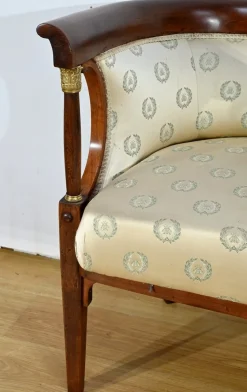 Empire Wohnzimmer Set aus gebeizter Buche, frühes 20. Jh. von J&J Kohn, 1890er, 3er Set