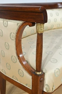 Empire Wohnzimmer Set aus gebeizter Buche, frühes 20. Jh. von J&J Kohn, 1890er, 3er Set