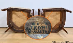 Empire Wohnzimmer Set aus gebeizter Buche, frühes 20. Jh. von J&J Kohn, 1890er, 3er Set