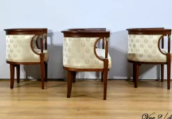 Empire Wohnzimmer Set aus gebeizter Buche, frühes 20. Jh. von J&J Kohn, 1890er, 3er Set