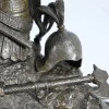 Endpendel aus Marmor & Bronze von Viel & Delrue