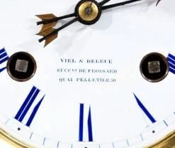 Endpendel aus Marmor & Bronze von Viel & Delrue