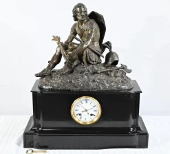 Endpendel aus Marmor & Bronze von Viel & Delrue