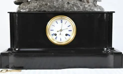 Endpendel aus Marmor & Bronze von Viel & Delrue