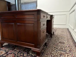 Englischer Chesterfield Partnerdesk-Schreibtisch